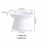 【猫耳デザイン】オリジナル似顔絵と名前が入る ✨ペット 猫 犬 用品ペットフードボウル 食器